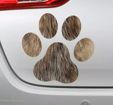 Hund tassar bil dekaler - Tenstickers