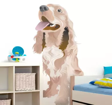 Husdjur hund vägg klistermärke - Tenstickers