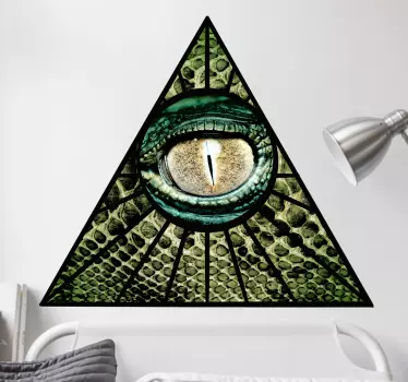 Illuminati reptil klistermärke - Tenstickers