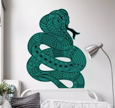 Klistermärke djur detaljerad ormdesign - Tenstickers