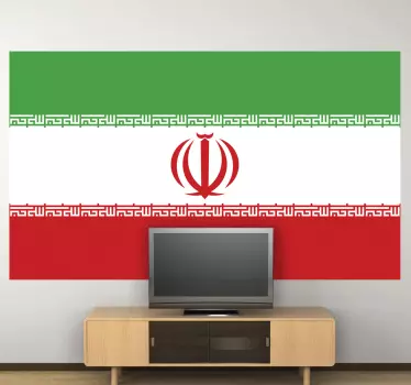 Iran flagga klistermärke - Tenstickers