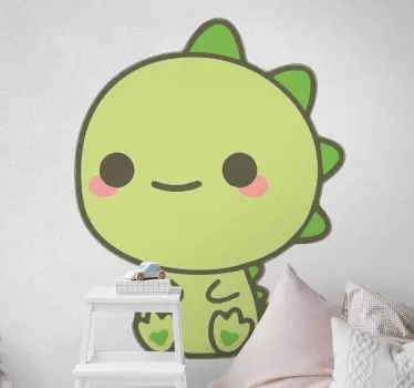 Kawaii dinosaurie barn drake väggdekal - Tenstickers