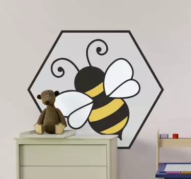 Klassisk tecknad bie bug väggdekal - Tenstickers