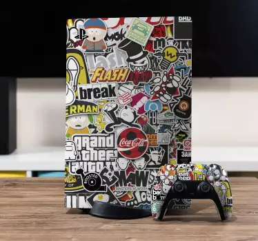 "klistermärke bomb" Väggklistermärken PS5 - Tenstickers