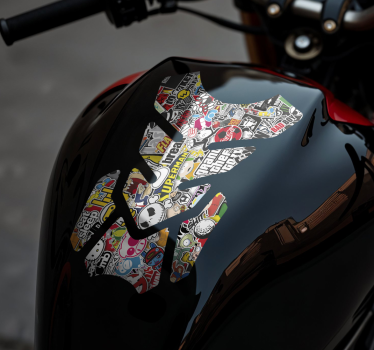 Klistermärke bomb motorcykelklistermärke - Tenstickers