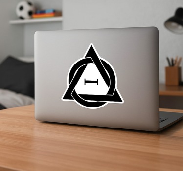 Klistermärke djur minimalistisk svart therian symbol - Tenstickers