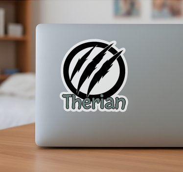 Klistermärke djur therian klövmärke design - Tenstickers