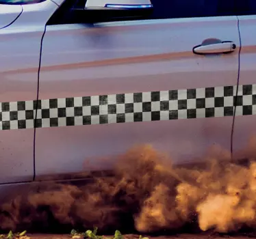 Bildekal Racing Stripe Klassisk - Tenstickers