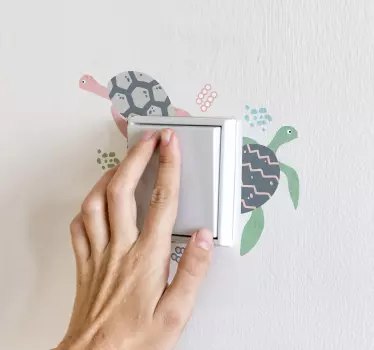Klistermärke för mjuka färgsköldpaddor - Tenstickers