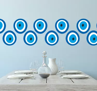 Klistermärke för onda ögon talisman - Tenstickers