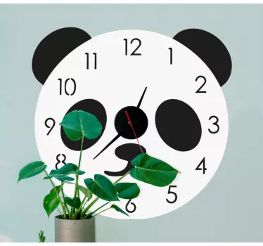 Klistermärke för panda urtavla - Tenstickers