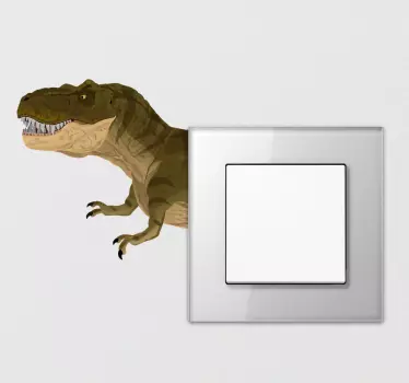 Klistermärke för triceratops dinosaurieomkopplare - Tenstickers