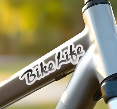 Klistermärken till cykel bike life text - Tenstickers