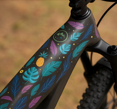 Klistermärken till cykel exotisk sommarinpackning - Tenstickers