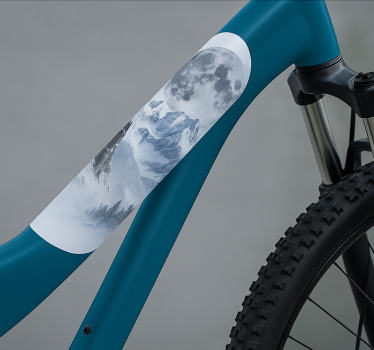 Klistermärken till cykel frozen moon frame - Tenstickers