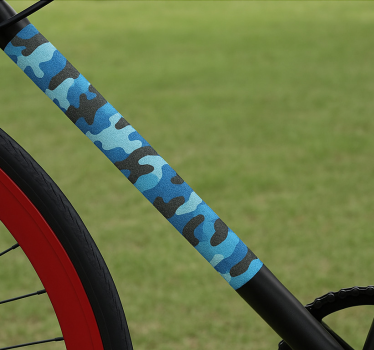 Klistermärken till cykel oceanblå mönster - Tenstickers
