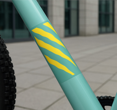 Klistermärken till cykel tigerrandig ramme - Tenstickers