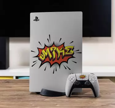 Komisk stil emblem PS5 klistermärke - Tenstickers