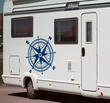 Kompass dekal husvagn - Tenstickers