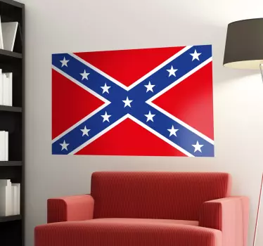 Konfedererade flagga dekaler - Tenstickers