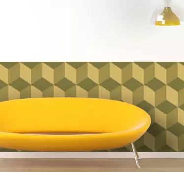 Kuber mönster vinylark klistermärke - Tenstickers
