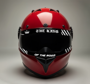Kungvisiret motorcykelklistermärke - Tenstickers