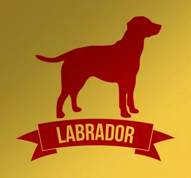 Labrador hundras vägg klistermärke - Tenstickers