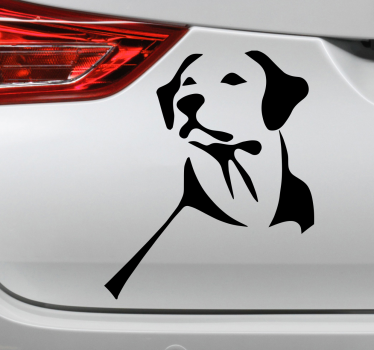 Labrador retriever hund bil dekal - Tenstickers