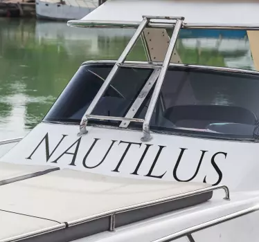 Latin typografi båtdekal - Tenstickers