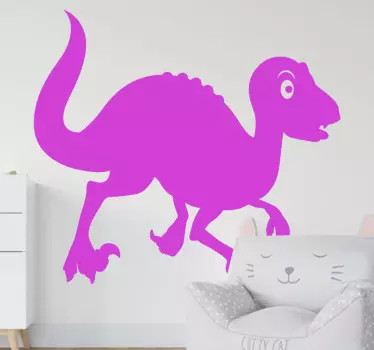 Lekfull dinosaurfigur klistermärke - Tenstickers