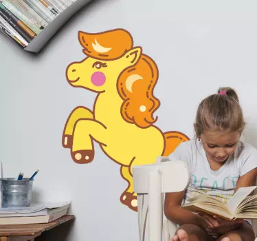 Lekfull ponnykaraktär klistermärken - Tenstickers