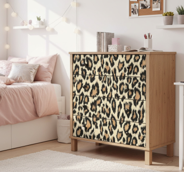 Leopardmönster klistermärken till möbler - Tenstickers