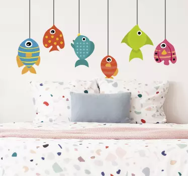 Liten fisk djur vägg klistermärke - Tenstickers