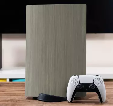 Ljusbrunt trä textur playstation 5 dekal - Tenstickers