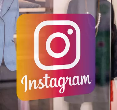 Logotyp instagram butiksfönster dekal - Tenstickers