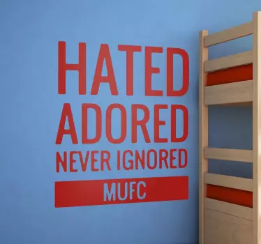 Manchester united hatade, älskade dekaler - Tenstickers