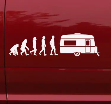 Mänsklig evolution till dekal husvagn - Tenstickers