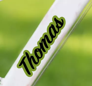 Manusnamn cykel dekal - Tenstickers