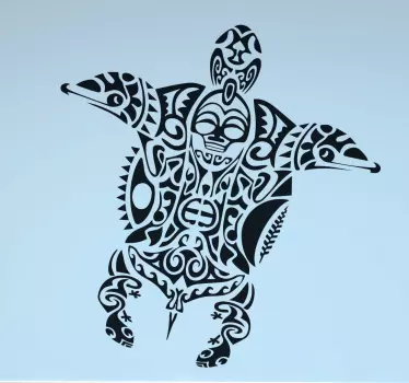 Maori sköldpadda vägg klistermärke - Tenstickers