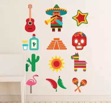 Mexico dekalsamling - Tenstickers