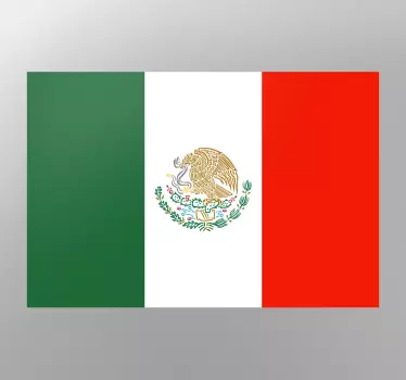 Mexikanska nationella flaggan klistermärke - Tenstickers