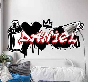 Minimala färger grafitti urban dekal - Tenstickers