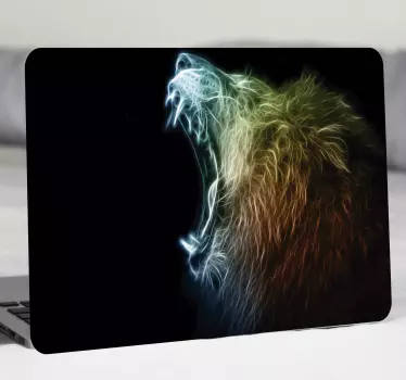 Modern lejon laptop hud - Tenstickers