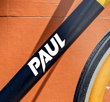 Modernt svartvitt Klistermärke cykel - Tenstickers
