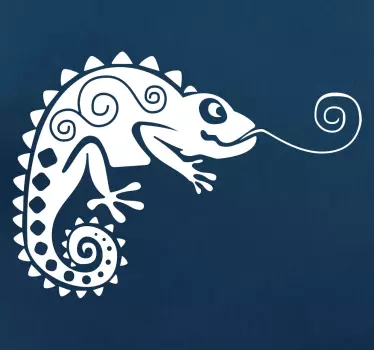 Monofärgad kameleont-klistermärke - Tenstickers