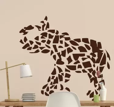 Mosaik elefant klistermärke - Tenstickers