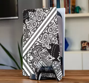 Motiv med en tvärsekts playstation-dekal - Tenstickers
