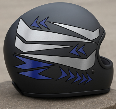 Grafisk design av hjälm motorcykelklistermärke - Tenstickers