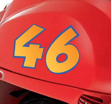 Motorcykel nummer klistermärken - Tenstickers