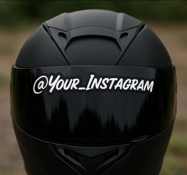 Motorcykelklistermärke med anpassad text - Tenstickers